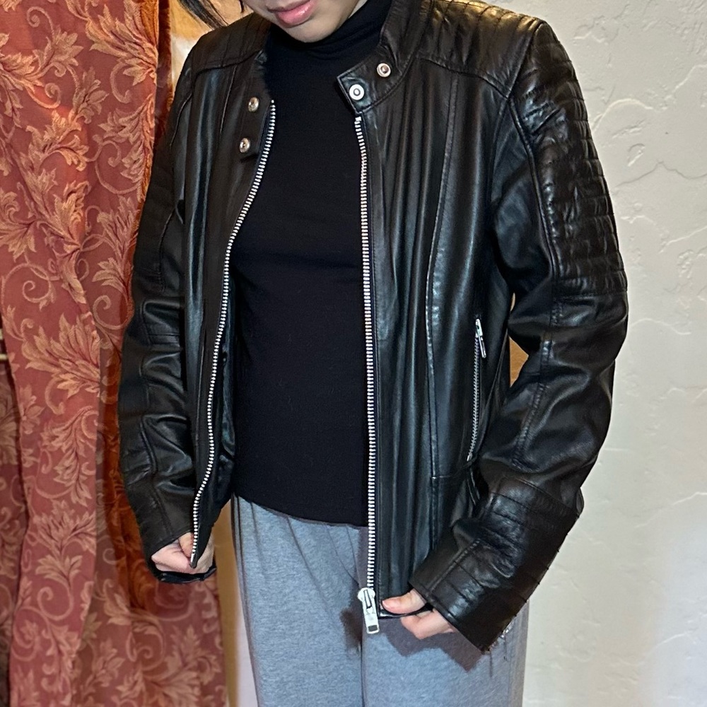 Barney’s Leather Biker Jacket